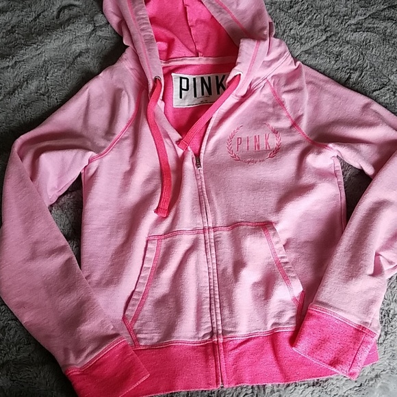 PINK zipup hoodie - Picture 3 of 5